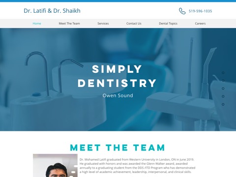 Screenshot of the Pat Duronio - Dentistry website