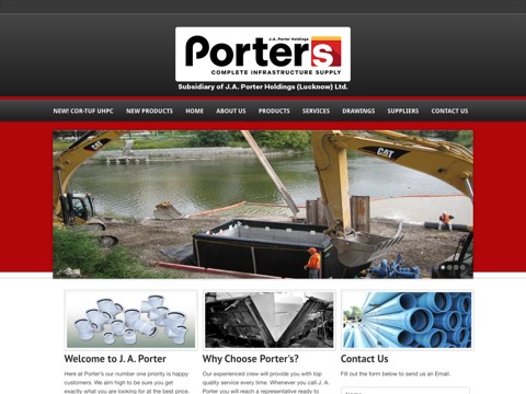 Screenshot of the Porter's homepage at porters.ca, captured 2026-08-19, shown as the evidence for the review on this page