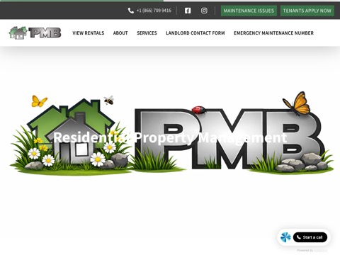 Screenshot of the Property Management Brokers website