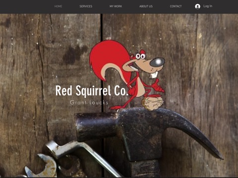 Screenshot of the Red Squirrel Company website