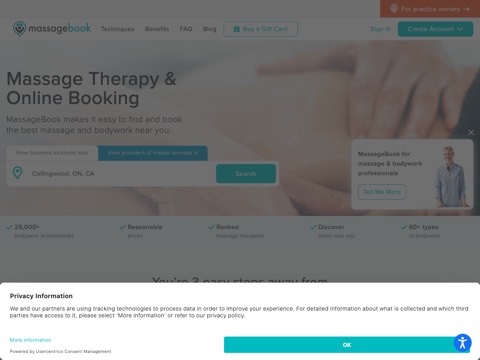 Screenshot of the Reflexology with Cassandra website