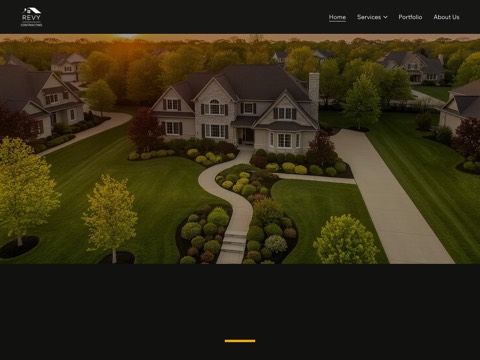 Screenshot of the Revy Contracting website