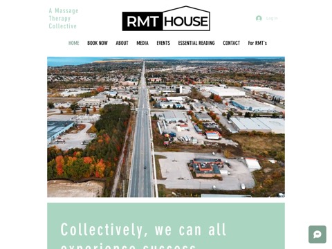 Screenshot of the RMT House homepage, www.rmthouse.ca/?utm_source=google&utm_medium=wix_google_business_profile&utm_campaign=7310471008727459886, captured 2026-08-19, shown as the evidence for this review
