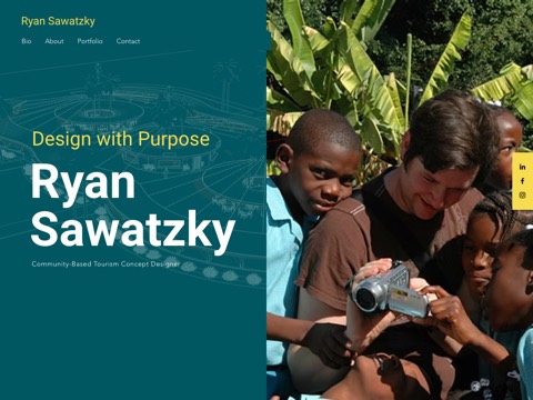 Screenshot of the Ryan Sawatzky website