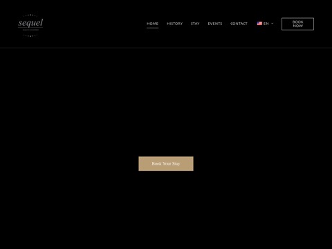 Screenshot of the Sequel Inn Creemore website