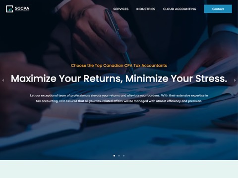 Screenshot of the SGCPA Professional Corporation website