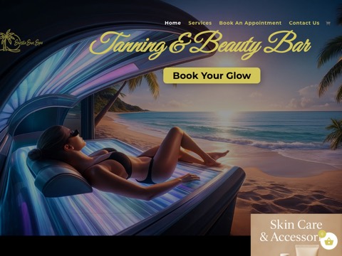 Screenshot of the Siesta Sun Spa website