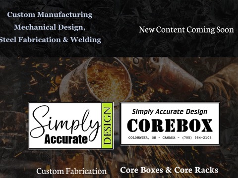 Screenshot of the Simply Accurate Design Inc. & Welding Gas Depot website