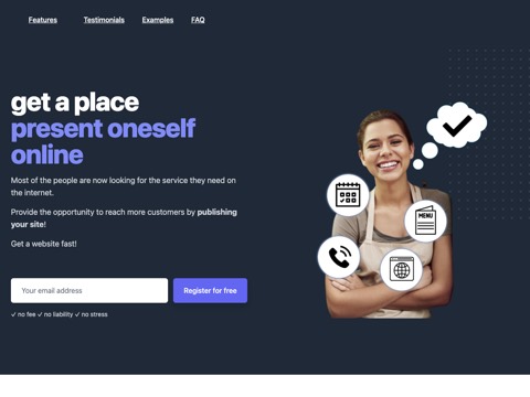 Screenshot of the Skinner Ink website