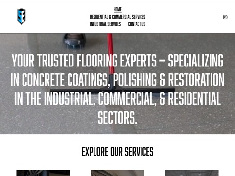 Screenshot of the Skyepoxy Inc homepage, www.skyepoxy.ca, captured 2026-08-19, shown as the evidence for this review