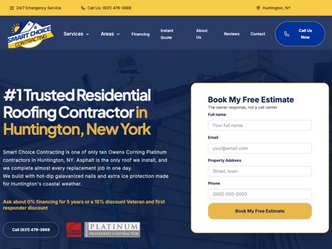 Screenshot of the Smart Choice Contracting website