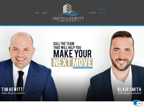 Screenshot of the Smith & Hewitt Real Estate Team website