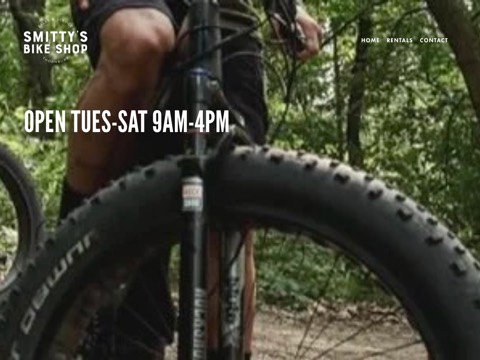 Screenshot of the Smitty's Bike Shop website