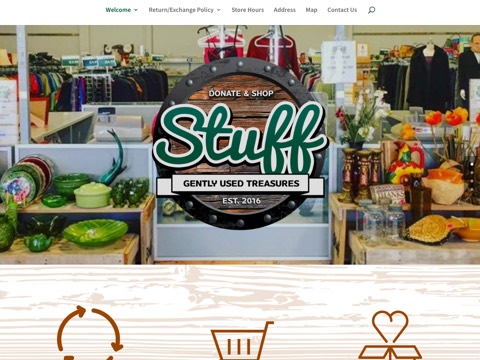 Screenshot of the Stuff homepage at stuffshoppe.ca, captured 2026-08-19, shown as the evidence for the review on this page