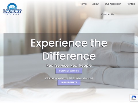 Screenshot of the The Clothes Line Coin Laundry homepage, laundrylounge.ca, captured 2026-08-19, shown as the evidence for this review