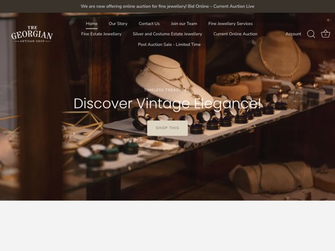 Screenshot of the The Georgian Artisan Shop website