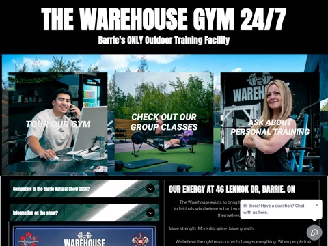 Screenshot of the The Warehouse website