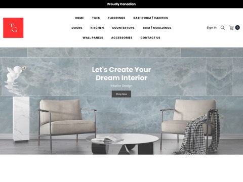 Screenshot of the Tile Genics website