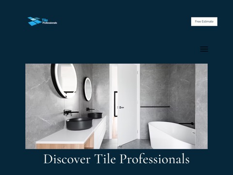 Screenshot of the Tile Professionals website