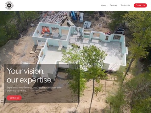Screenshot of the VB Concrete & ICF Structures homepage, www.icfbuild.ca, captured 2026-08-13, shown as the evidence for this review