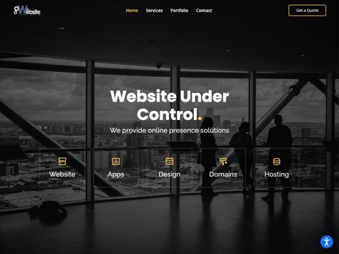 Screenshot of the Website Under Control homepage, websiteundercontrol.net, captured 2026-08-19, shown as the evidence for this review